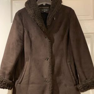 Faux Suede Jones NY Coat